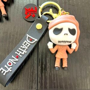 Disney Death note nightmare before Xmas Jack Brown silicone keychain​